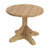Provence Outdoor Round Teak Side Table