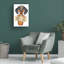 «Dappled Dachshund Two Signs» par Danny Gordon, art textuel sur toile tendue-1067499499