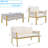 Degnan 4 - Person Patio Conversation Set with Cushions-282408161-282408162