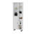 White 9-Shelf Linen Cabinet