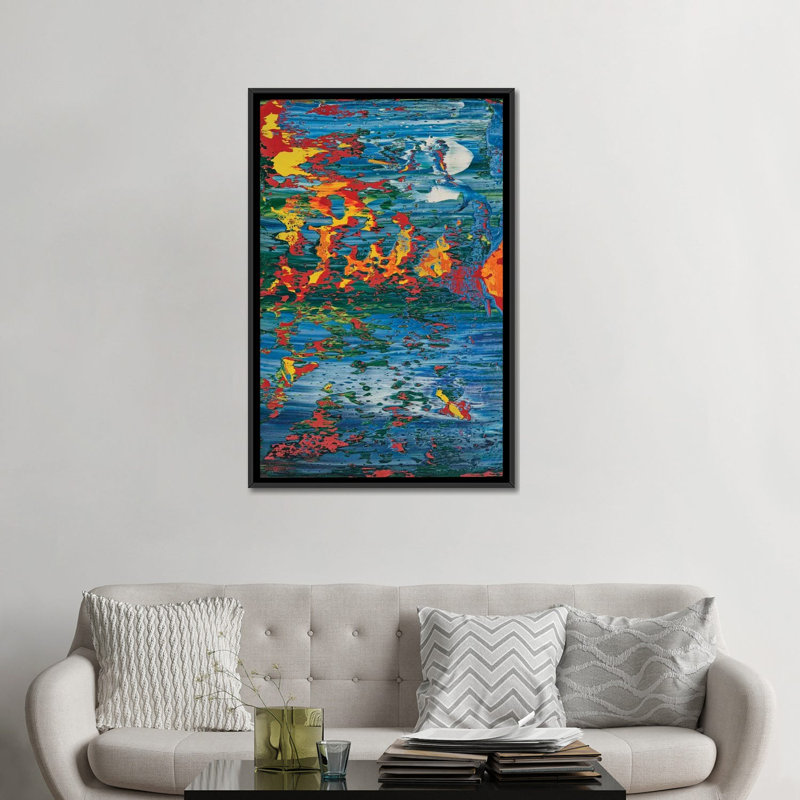 « kurt hawn », reproduction sur toile, H 26 po x l 18 po x P 1,5 po, Toile avec cadre noir, Pas de tapis