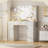 Lumina Makeup Vanity Desk Stool Set with LED Lighted Mirror & Power Outlet & 3 Drawers, 2 Cabinets-1503420265
