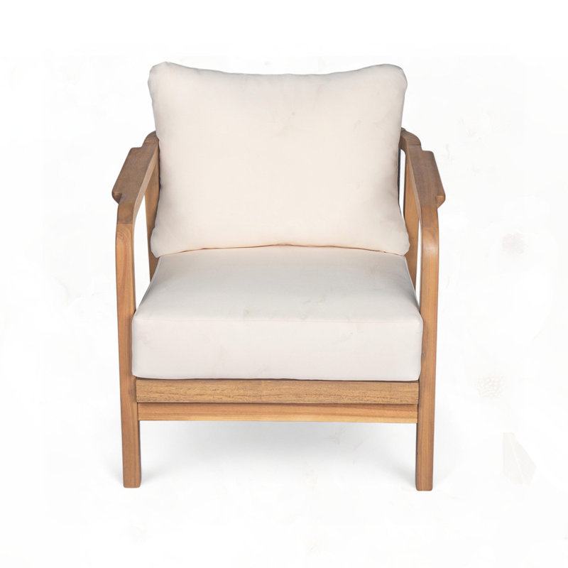 Méridienne d'extérieur 28 "avec dossier tissé, Brun