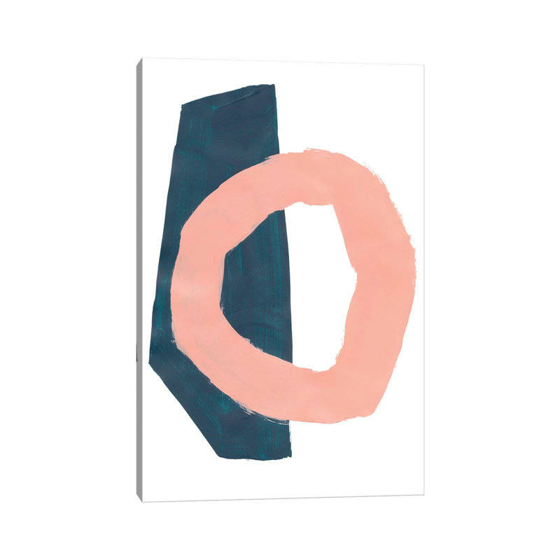 Teal Salmon by EnShape - Wrapped Canvas Print, 20.32 cm H x 30.48 cm W
