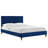 Modway Yasmine Channel Tufted Performance Velvet Platform Bed-146170687-146170682