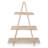 Wood 3-Tier Triangular Storage Rack