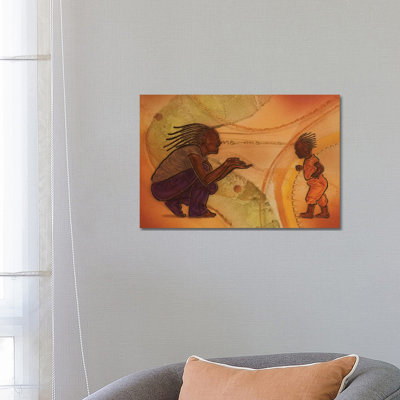 Playtime by Fred Odle - Wrapped Canvas Painting