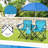 Portable Folding Picnic Double Chair With Removable Umbrella-200540419