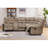 Karish 3-Piece Upholstered Manual Reclining Sectional with Cupholders and Storage -100892222