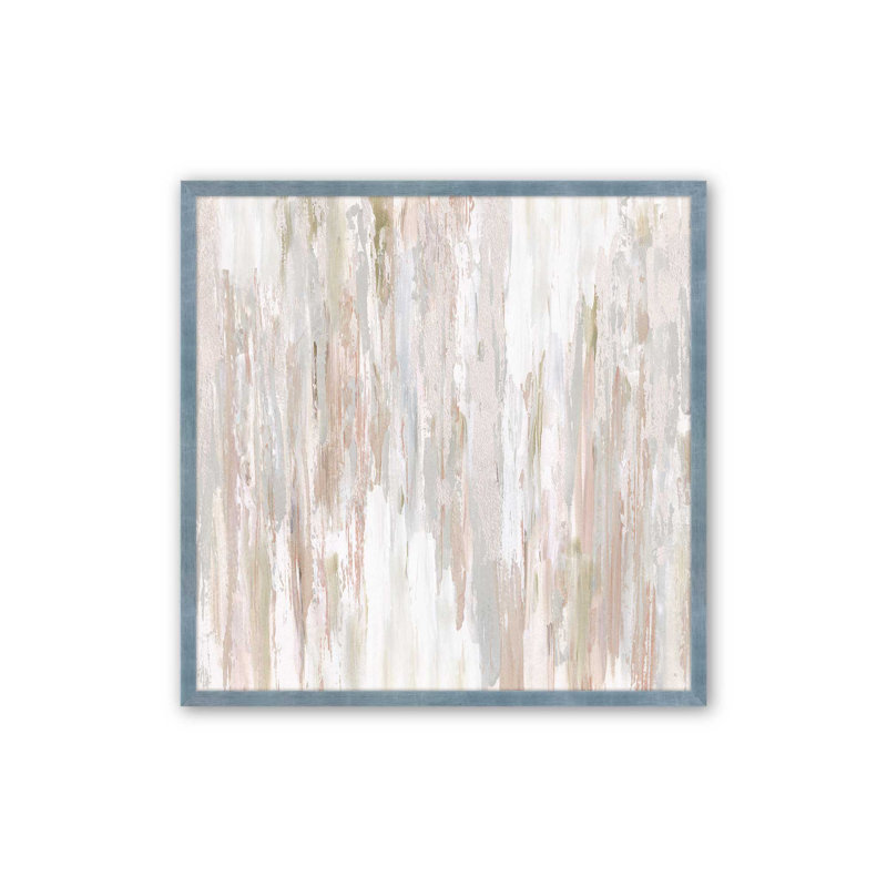 «Tranquil Drift» sur papier, Cadre électrique ciel électrique, H 21,5 po x l 21,5 po