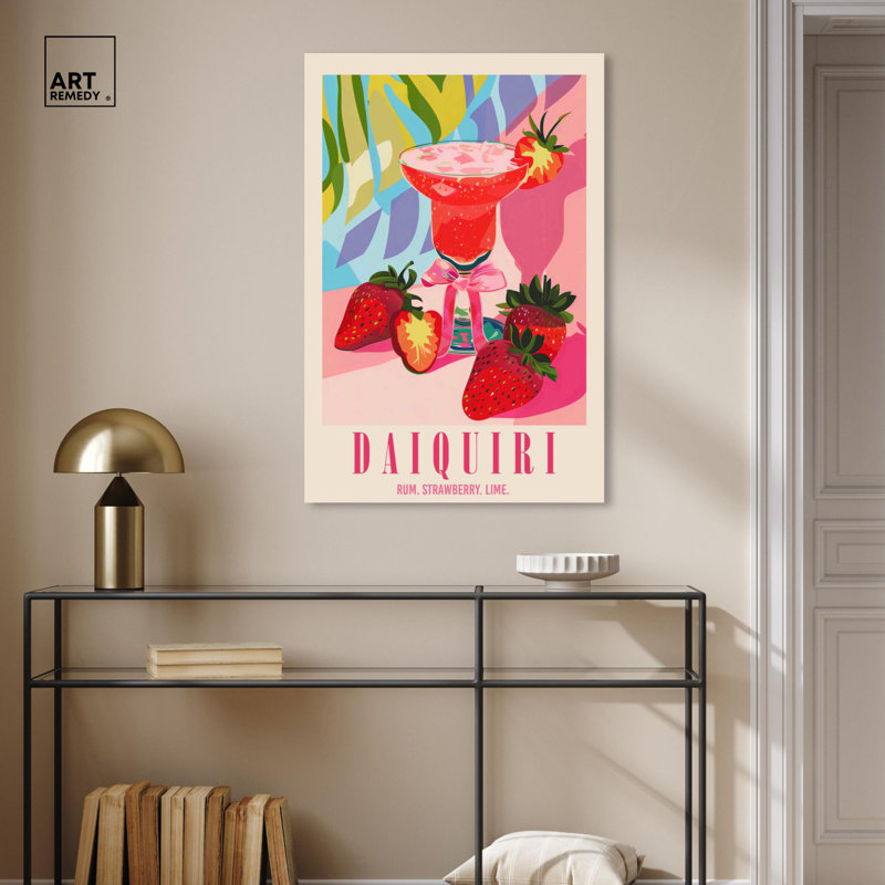 «Classy Daiquiri», reproduction d'art sur toile par Art Remedy, H 36 po x l 24 po, Toile tendue