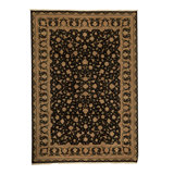 Hand-Knotted High-Quality Black Area Rug