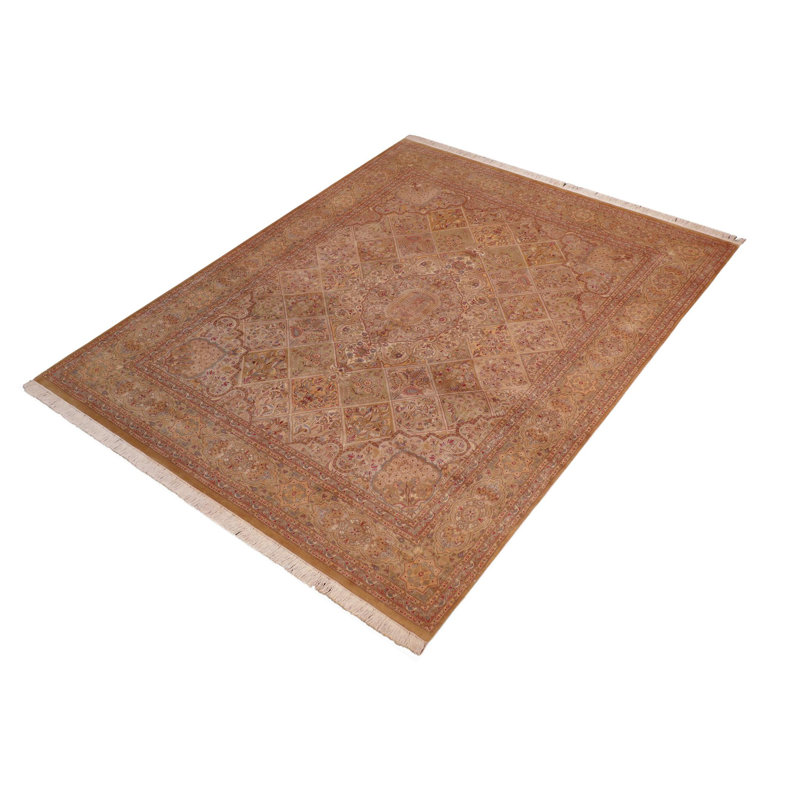 Tapis oriental en laine noué à la main de 8 pi 2 po x 9 pi 11 po Pacitte