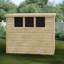 5 Ft. W x 8 Ft. D Shiplap Pent Wooden Shed