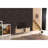 Furnishome Store Denver Mid Century Modern Tv Stand 2 Door Cabinets 1 Glass Shelf 66 Inch Tv Unit,, Beige-162595291