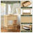 Deletha Rattan 18" W Side Table with USB Charging, Nightstand with LED Light & Storage, Bedside Table with Open Shelf