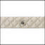 Table de chevet beige en velours