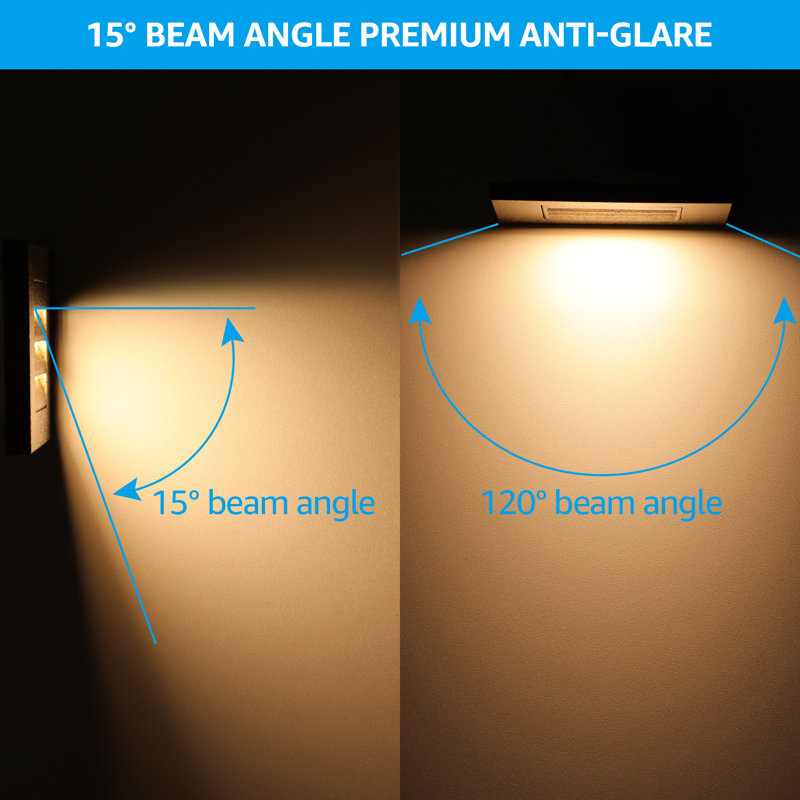 3CCT Dimmable 120-277V Step Light LED, 2700K/3000K/4000K Selectable, 2.5W Vertical Stair Light, IP65 Waterproof, White