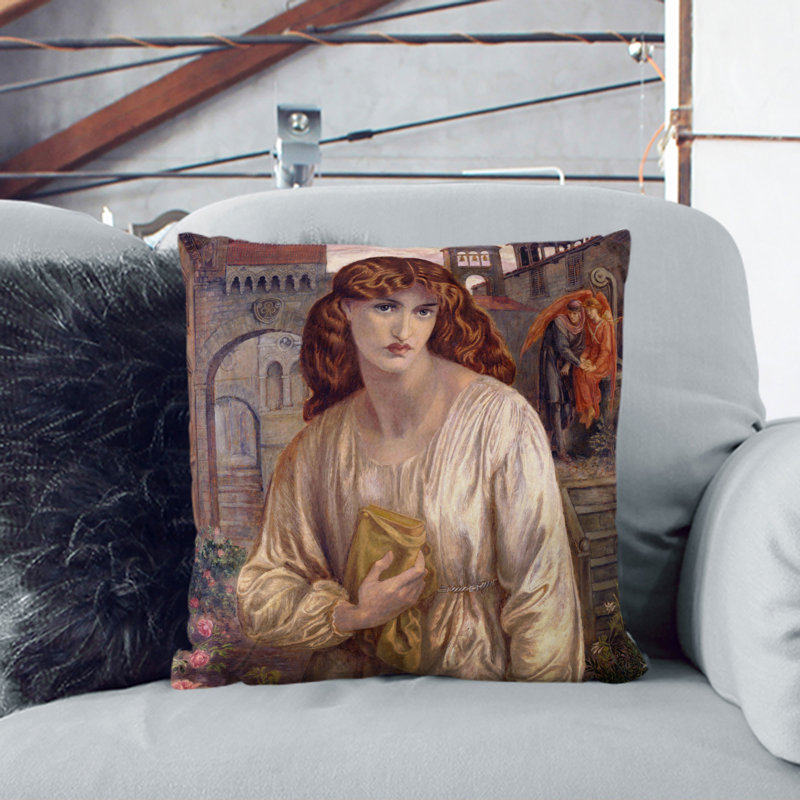 Salutation of Beatrice Scatter Cushion, Black, 55cm H x 55cm W x 20cm D
