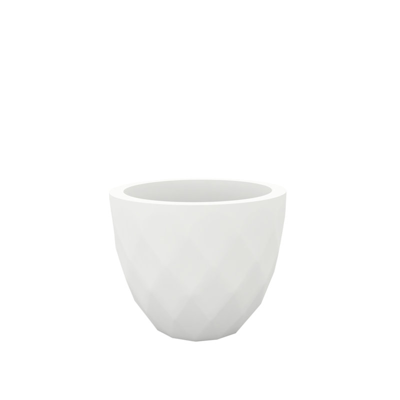 Vases Resin Pot Planter, Ice, 5" H x 7" W x 7" D