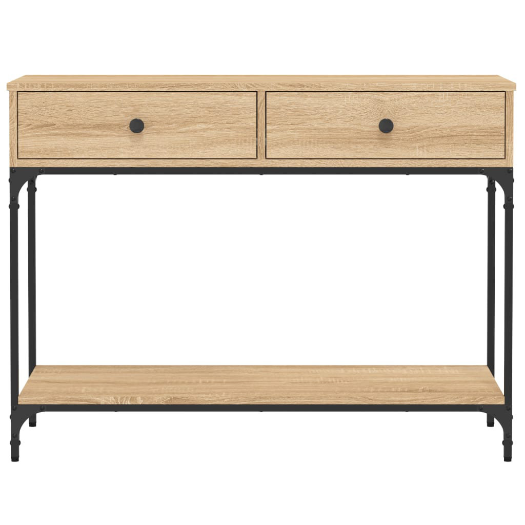 Williston Forge Console Table Sonoma Oak Engineered Wood Narrow Console ...