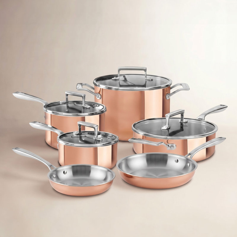 KitchenAid® Tri-Ply Stainless Steel 10-Piece Set, Copper