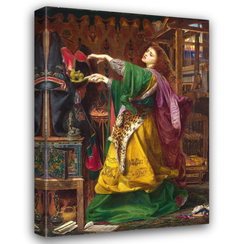 "Morgan-Le-Fay" par Frederick Sandys - Art sur toile tendue avec châssis, H 24 po x l 17 po