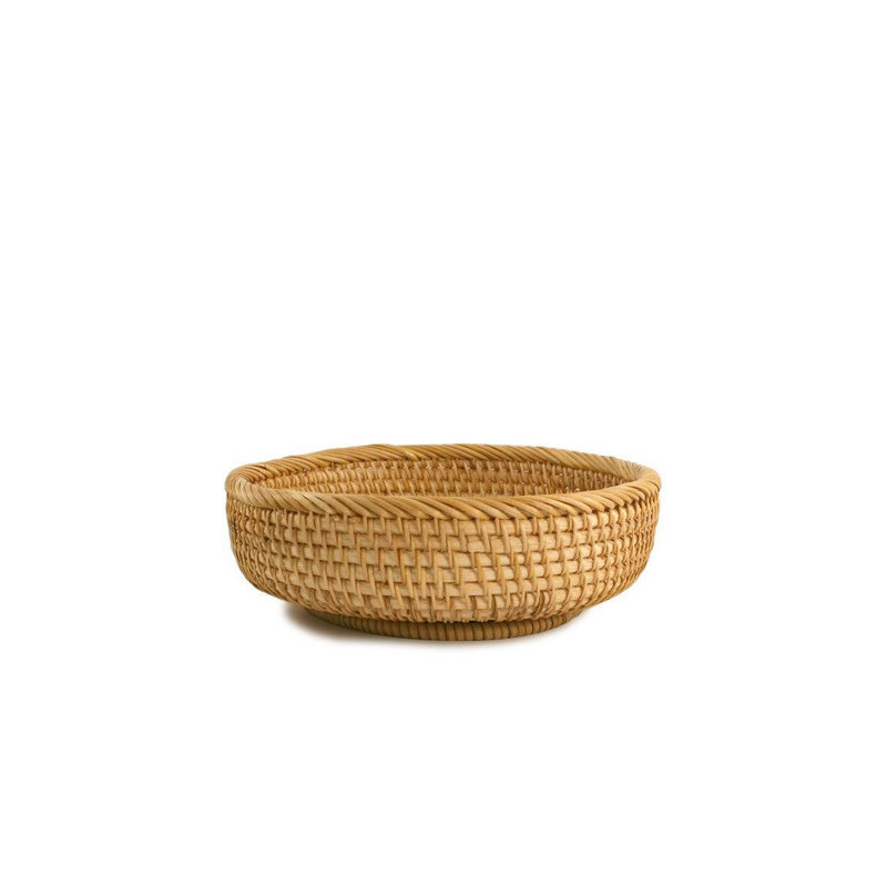 Phi Phi Rattan Round Tray