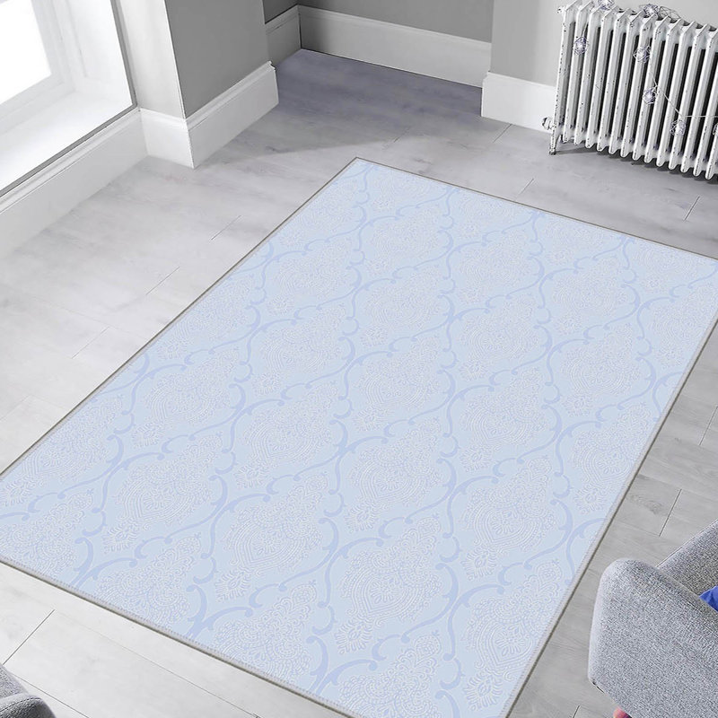Premium Hall Carpet, 2.6 x 9.8 ft, 100% Polyester, 0.3 in Pile Height | Antibacterial, Non-Slip PVC Felt Dot Underside | Machine Washable, 3D Digital Printing | Durable & Stylish for Home Décor