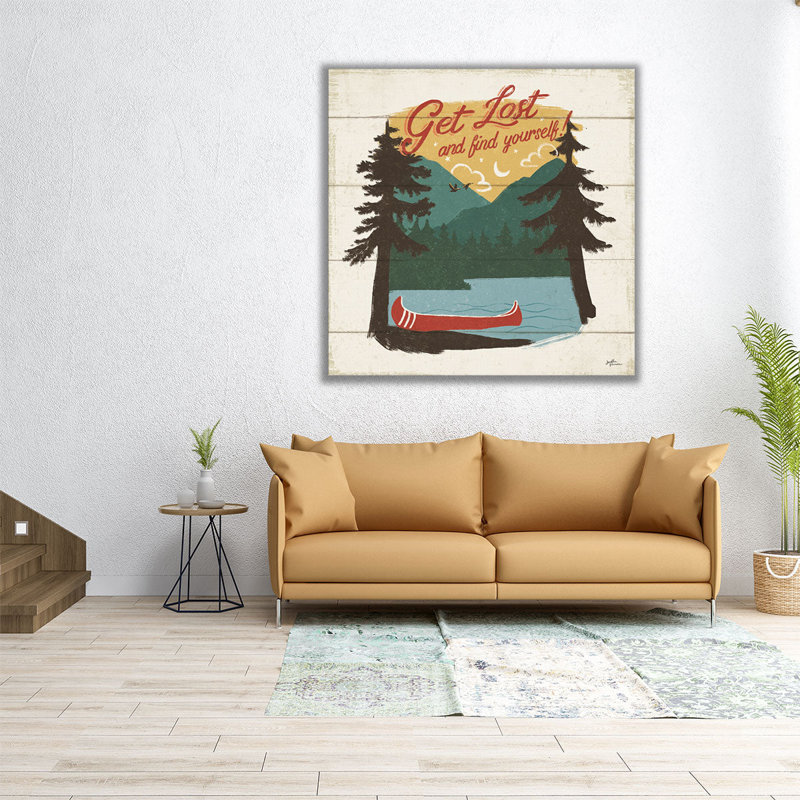 «Vintage Lake V», reproduction d'art sur toile, H 16 po x l 16 po
