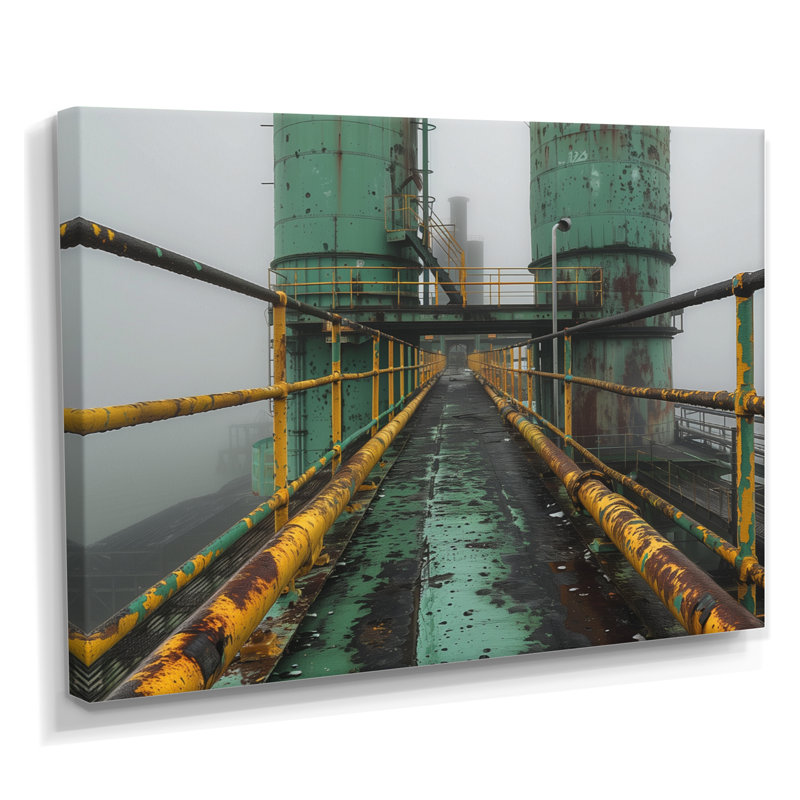 «Monocrhome», impression d'art mural gris et vert, Toile tendue, H 12 po x l 20 po x P 1 po