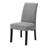 Pedestal Dining Set in Black and Gray-94365248