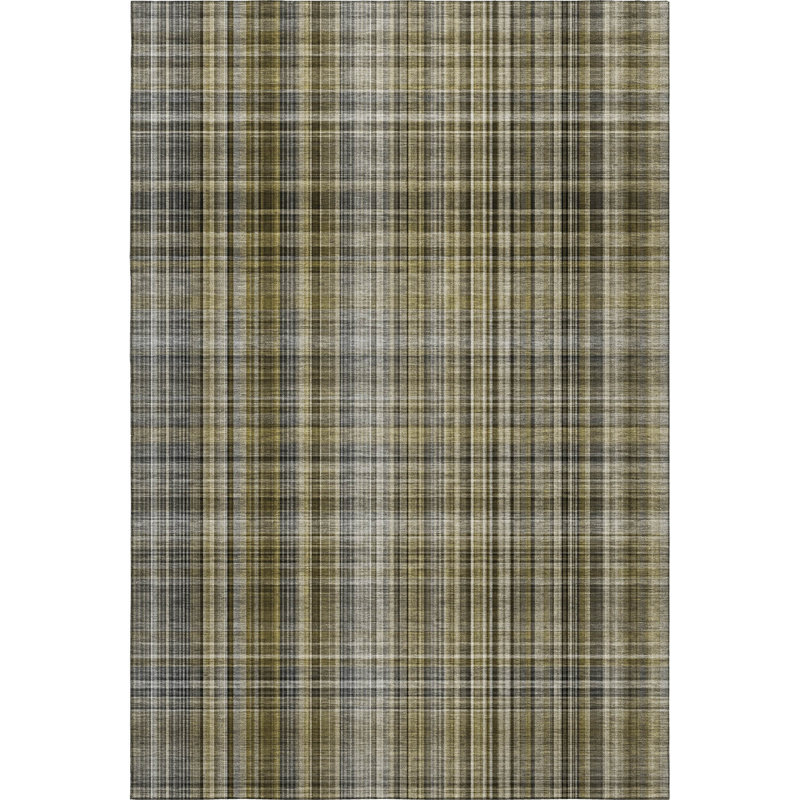 Premium Machine Washable Cerrito AMF541 Taupe Rug, Rectangle 5' x 7'6"