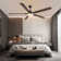 72 Inch 5 - Blade Wooden Ceiling Fan With Light And Remote Control