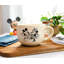 Tasse à soupe en céramique avec couvercle Disney Vintage Mickey and Minnie Mouse | 24 onces