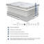 Matelas hybride très respirant matelassé de 12 pouces pour grand lit-333551123