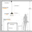 Luminaire suspendu simple brun clair 10,6 po 10,6 po-675284152