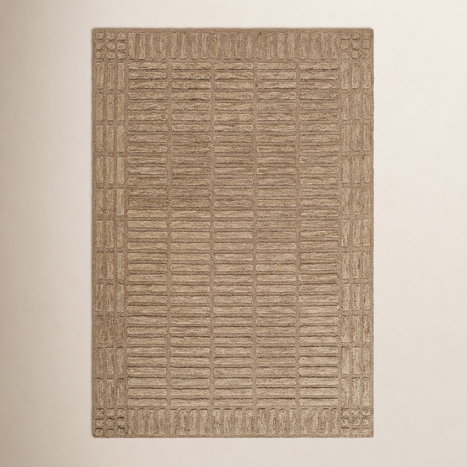 Wright Hand-Tufted Geometric Wool Rug, Rectangle 2' x 3'