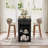 59'' Wooden Kitchen Island With Storage, Rectangular Bar Table With Drawer And Wine Rack-321598100-308683686