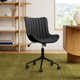 Brionni Genuine Leather Swivel Task Chair with Casters