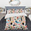 Ensemble de housse de couette géométrique Kaeon Pastel Abstraction - Microfibre polyester-1800919066