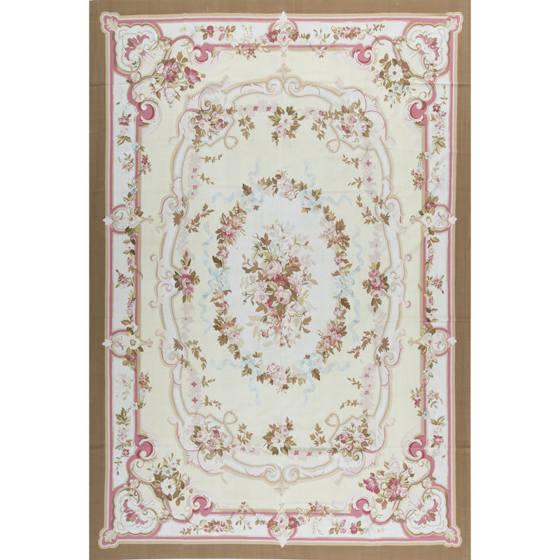 Aubusson Renaissance Handmade Wool Oriental Area Rug