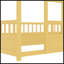 Twin Size Floor Wooden Bed-1502329043