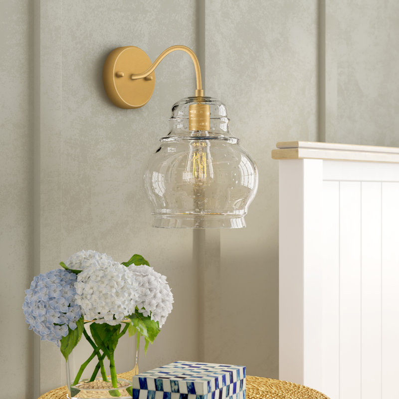 Amara Dimmable Bath Sconce, Brass