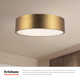 Mossy 3 Light Glass Flush Mount