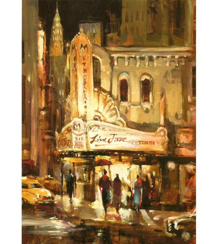 Metropolitan Jazz, 39" H x 28" W