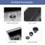 Gunmetal Black Double Bowl Sink - 33X22 Inch, 18 Gauge Stainless Steel, Modern Basin In Kitchen Drop 33X22, Scratch