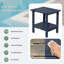 Chaise longue d'extérieur en PEHD pour l'extérieur, bleu