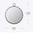 Iron Frame Vertical Round Mirror