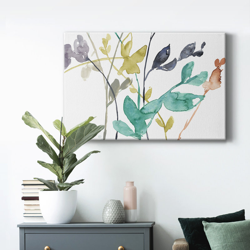 Fleurs en automne IV - reproduction sur toile tendue, L 60 po x H 40 po